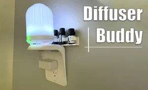 Diffuser Buddy (Outlet Shelf Single Gang Mount with Essential Oil holders)