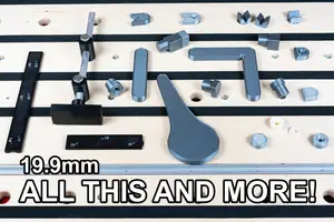 20mm (19.9mm) Bench Dog Set with Levers, Cams, Stops, etc