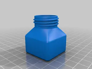 Square Base Container with PET Bottle Cap