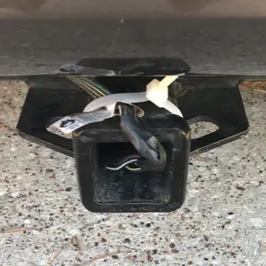 2 Inch Trailer Hitch Receiver Cover With Hole for Wiring