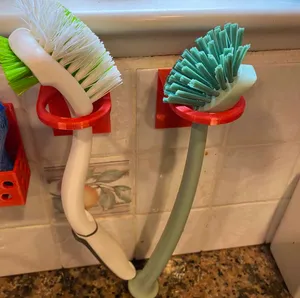 Wall Dish Brush Holder
