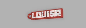 Personalized Minecraft Keychain "Louisa"