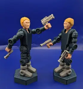 F.P.A.P. 3.75 in Retro Action Figure 5 Points of Articulation Easy Reassembly