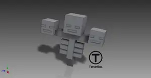 Minecraft Wither - Fully Articulated