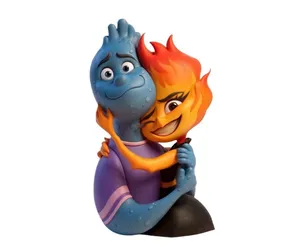 Elemental wedding figure