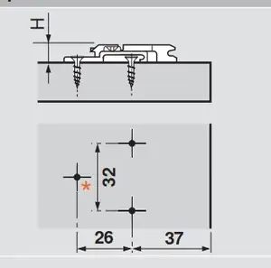 Blum CLIP Mounting Plate Jig