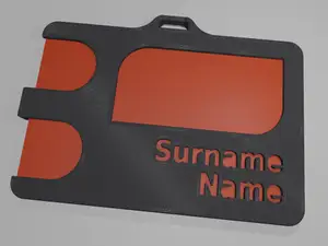 Customizable badge holder V3