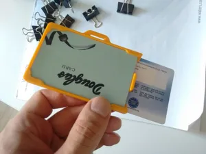 Dual Horizontal Badge Holder (two id cards)
