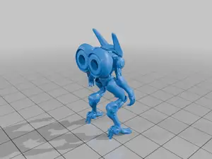 28mm Futuristic Moon Rabbit Mecha Anime Style Robot With Antenna And Detailed Limbs StarForge Kits 3D Print STL File