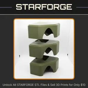 Modular Multistory Corner Pet Hide for Small Animals StarForge Kits 3D Print STL File