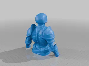 1/4 Scale Skeleton Soldier Bust for Gothic Display StarForge Kits 3D Print STL File