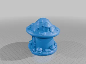 Fairy Garden Enchanted Mushroom House for Miniature Scenes StarForge Kits 3D Print STL File