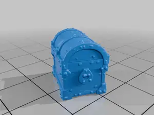28mm DND Ironbound Treasure Chest for RPG Terrain StarForge Kits 3D Print STL File