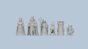 Kingdoms of Stone & Magic Chess Set