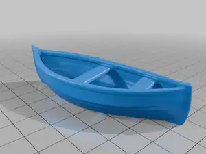 28mm DND Small Simple Fishing Boat for River or Lake Terrains StarForge Kits 3D Print STL File