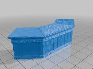 28mm DND Tavern Bar Countertop Fantasy Terrain Miniature for Tabletop Gaming StarForge Kits 3D Print STL File
