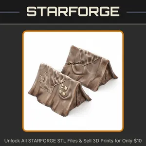 28mm DND Worn-out Torn Camping Tent Wilderness Terrain Miniature StarForge Kits 3D Print STL File