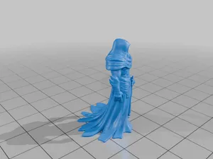28mm DND Fantasy Mini Powerful Arcane Necromancer Figure StarForge Kits 3D Print STL File