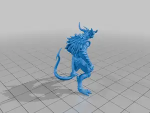 28mm DND Horned Beast Warrior Spiked Armor Clawed Gauntlets Battle Ready StarForge Kits 3D Print STL File