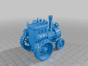 28mm Mechanical Tractor Gears Pipes Chimney Wheels StarForge Kits 3D Print STL File