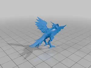 28mm Futuristic Mechanical Bird with Articulated Wings and Detailed Features StarForge Kits 3D Print STL File