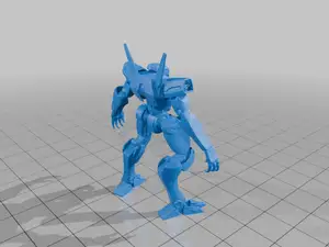 28mm Futuristic Mech Robot with Articulated Limbs and Antenna Design StarForge Kits 3D Print STL File