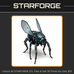 28mm Ancient Greek Roman Persia Inspired Insectoid Creature With Detailed Wings and Legs StarForge Kits 3D Print STL File