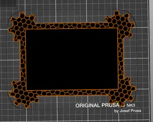 Honeycomb photo frames