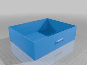 Bedside Drawer Style Desk Organizer with Pull-Out Drawer for Coins and Trinkets StarForge Kits 3D Print STL File