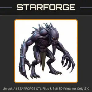 28mm Sci-Fi Gruesome Horror Agile Predator StarForge Kits 3D Print STL File