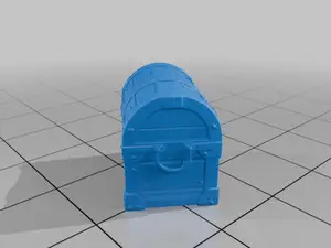 28mm DND Sturdy Treasure Chest Miniature for Dungeon Props StarForge Kits 3D Print STL File