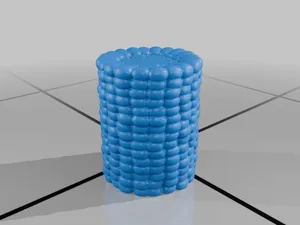 28mm Fantasy Miniature Corn Cob Prop DND Tavern Food Terrain StarForge Kits 3D Print STL File