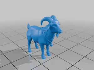28mm DND Faithful Goat Companion Guardian Fantasy Miniature StarForge Kits 3D Print STL File