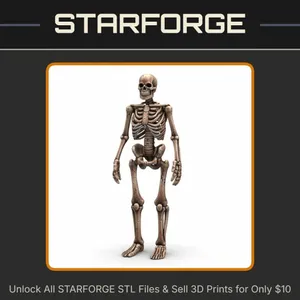 28mm DND Giant Skeleton of the Lost Undead Fantasy Miniature StarForge Kits 3D Print STL File