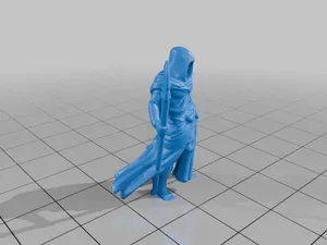 28mm DND Sentinel Magical Spearman Figure for DND Battles StarForge Kits 3D Print STL File