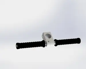 Handle bar for cargo bike passengers on bicycle rack