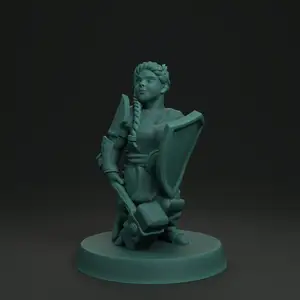 Female dwarf cleric FDM supportless