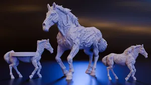 Zombie Horse - Zombie Riding Horse (DND / TTRPG)