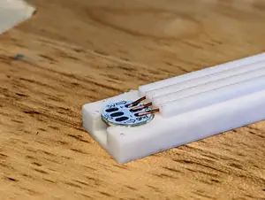 WS2812 LED Solder Jig for round 9mm SMD using 24 AWG Magnet Enamel Wire