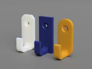 Minimalist Geometric Wall Hooks (3 versions)