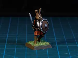 Easter Bunny Warrior 28mm (FDM, No supports needed)