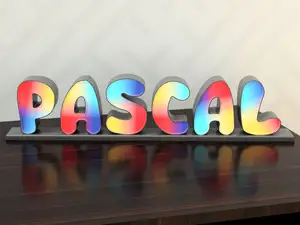 Glowing LED and WLED all alphabet letters and all numbers 10 cm high