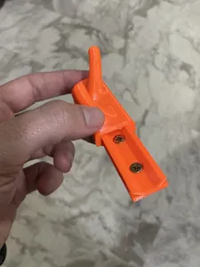 Hook with hidden mounting.