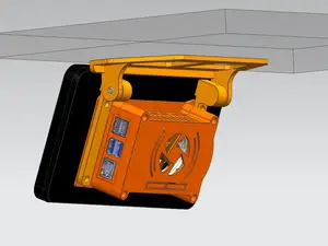 Plate mounting bracket for 7" touchscreen case