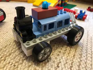Lego DUPLO compatible police light brick