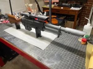 Lucius Pattern Sniper Lasgun No.98 Full Size Prop Mod