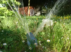 Garden hose (gardena) to PET bottle adapter