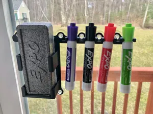 Expo Dry Erase Marker Suction Cup Holder Set