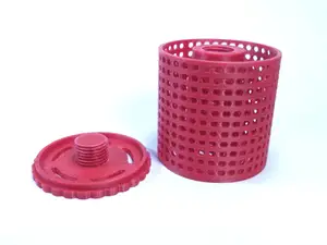 Silica gel container with screw cap