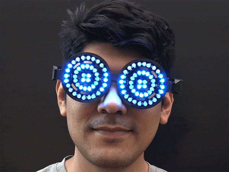 Rezz-Inspired NeoPixel Glasses